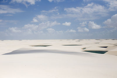 Scenic view of desert against sky