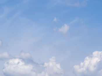 Low angle view of clouds in sky