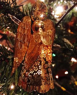 Close-up of christmas ornament