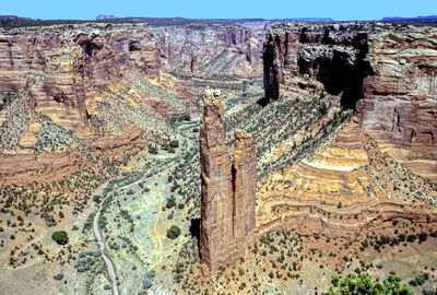 View of rock formations