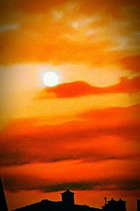 Sun shining through clouds