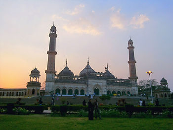 View of lawn against the sky