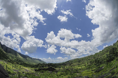 Scenic view of landscape against sky