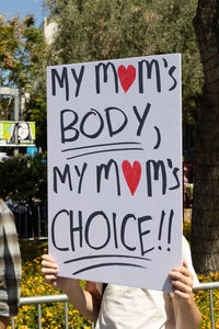 Bans off our bodies abortion rights rally in downtown los angeles