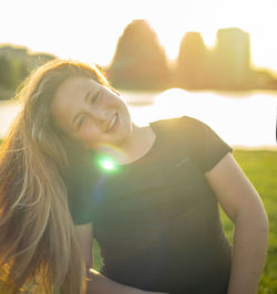 Portrait of a smiling young woman