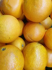 Full frame shot of oranges