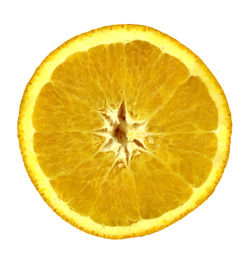 Close-up of lemon against white background