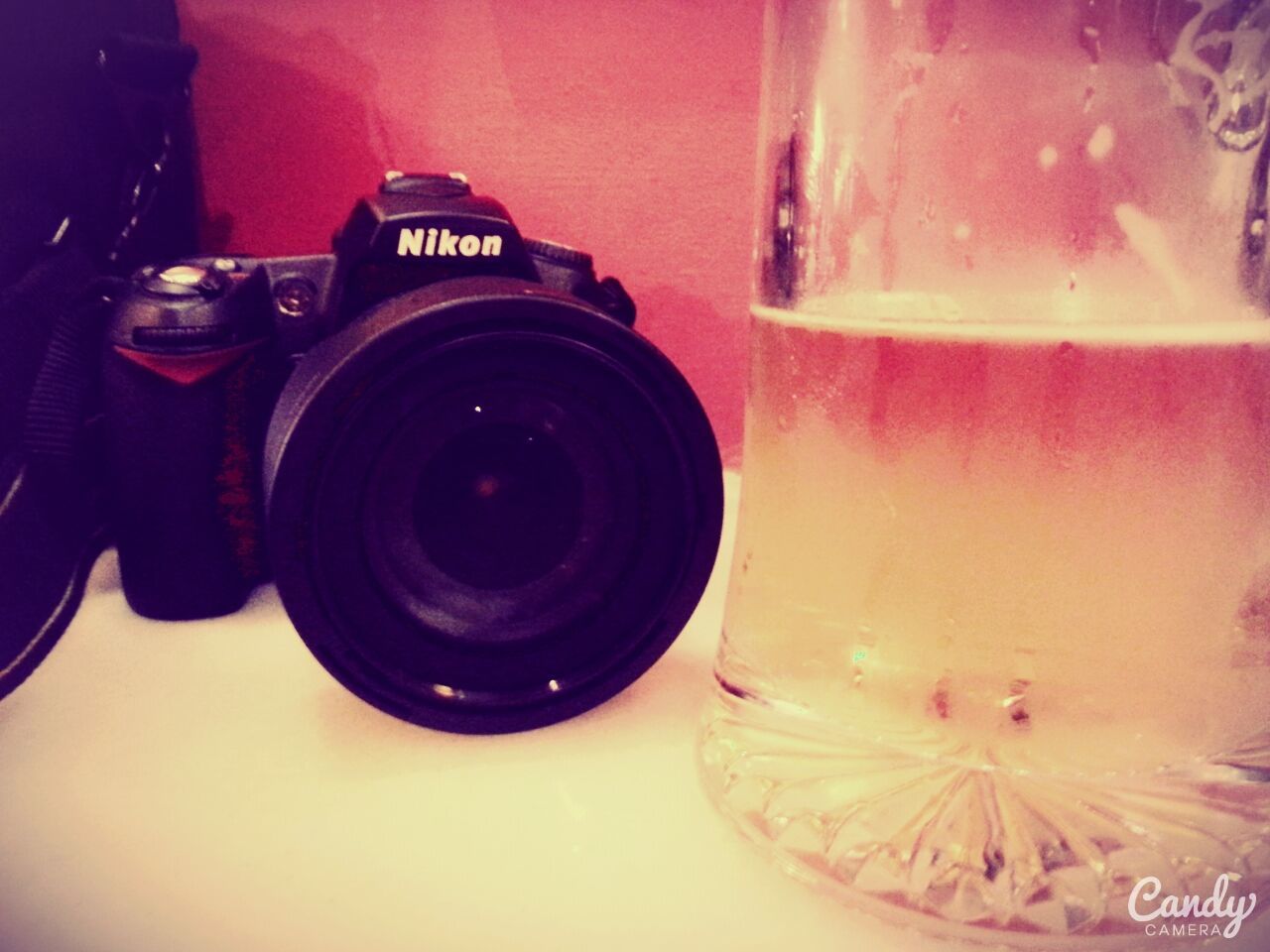 indoors, table, close-up, still life, drink, coffee cup, reflection, refreshment, technology, photography themes, high angle view, no people, food and drink, focus on foreground, camera - photographic equipment, selective focus, cup, glass - material, coffee, single object