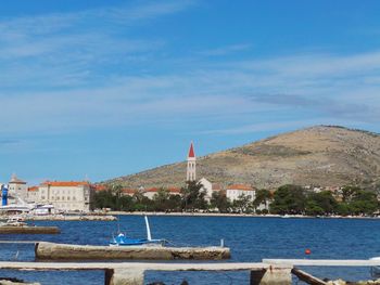 Town with buildings in background