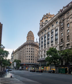 View of city street