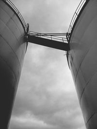 Low angle view of built structure against sky