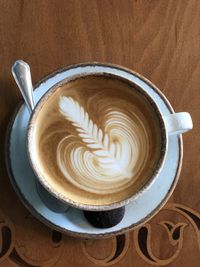 Close-up of coffee on table