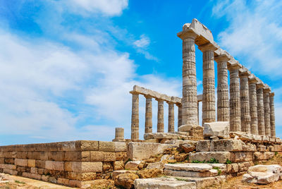 Temple of poseidon at sounio, attica, greece