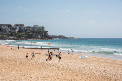 Group of people on beach