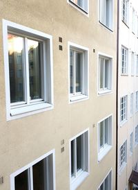 Low angle view of residential building