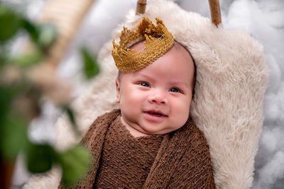 Portrait of girl looking away
