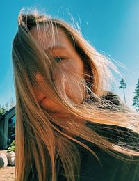 Close-up of young woman