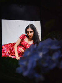 Portrait of a beautiful young woman
