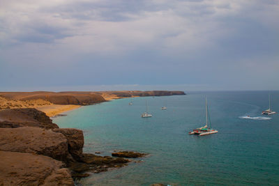 Scenic view of sea against sky
