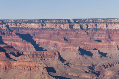 Rock formations on landscape against sky