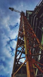 Low angle view of bridge against sky