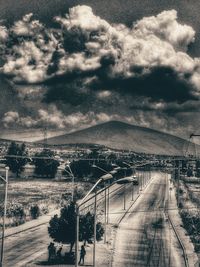 Panoramic view of city against sky