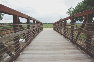 Footbridge over river