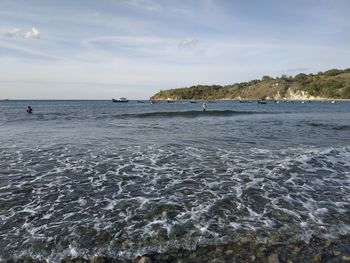 Scenic view of sea against sky