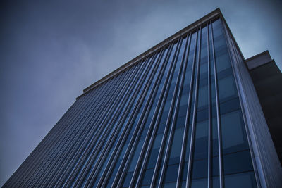 Low angle view of modern building against sky