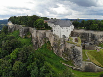 Panoramic view of castle against sky