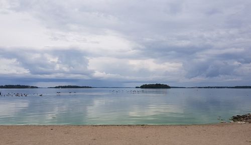 Scenic view of sea against sky