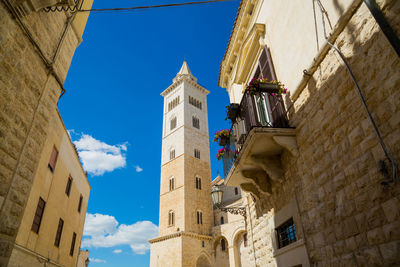 Low angle view of buildings against sky