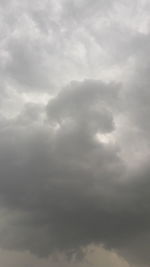 Low angle view of storm clouds in sky