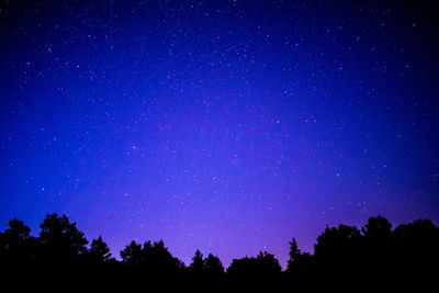 Low angle view of starry sky