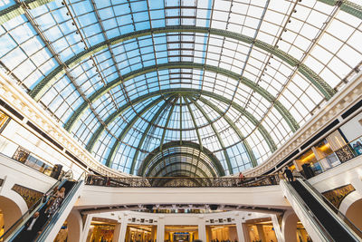 Low angle view of ceiling of shopping mall