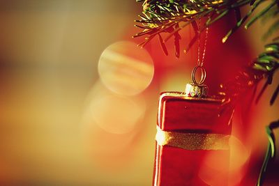 Close-up of christmas decorations