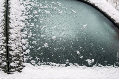 Close-up view of snow