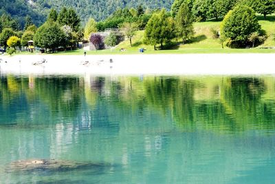 Scenic view of lake