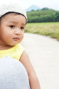 Portrait of cute baby boy