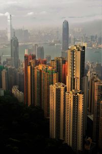 View of skyscrapers in city