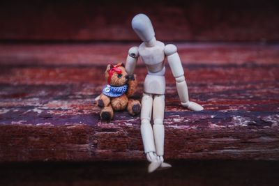 Close-up of stuffed toy on table