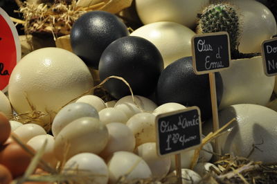 Close-up of market stall for sale