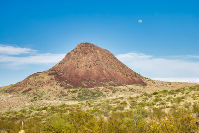 Scenic view of mountain against sky