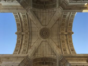 Low angle view of historical building