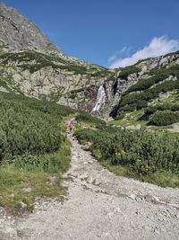 Scenic view of mountain against sky