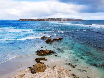 Scenic view of sea against sky