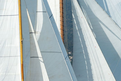 High angle view of bridge