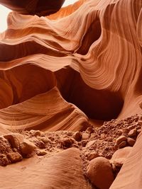 Beautiful rock formation with clean, crisp lines in the western united states