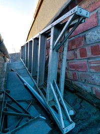 View of staircase in building