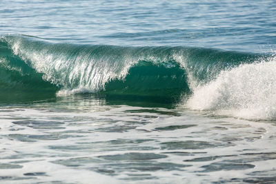 Water splashing in sea